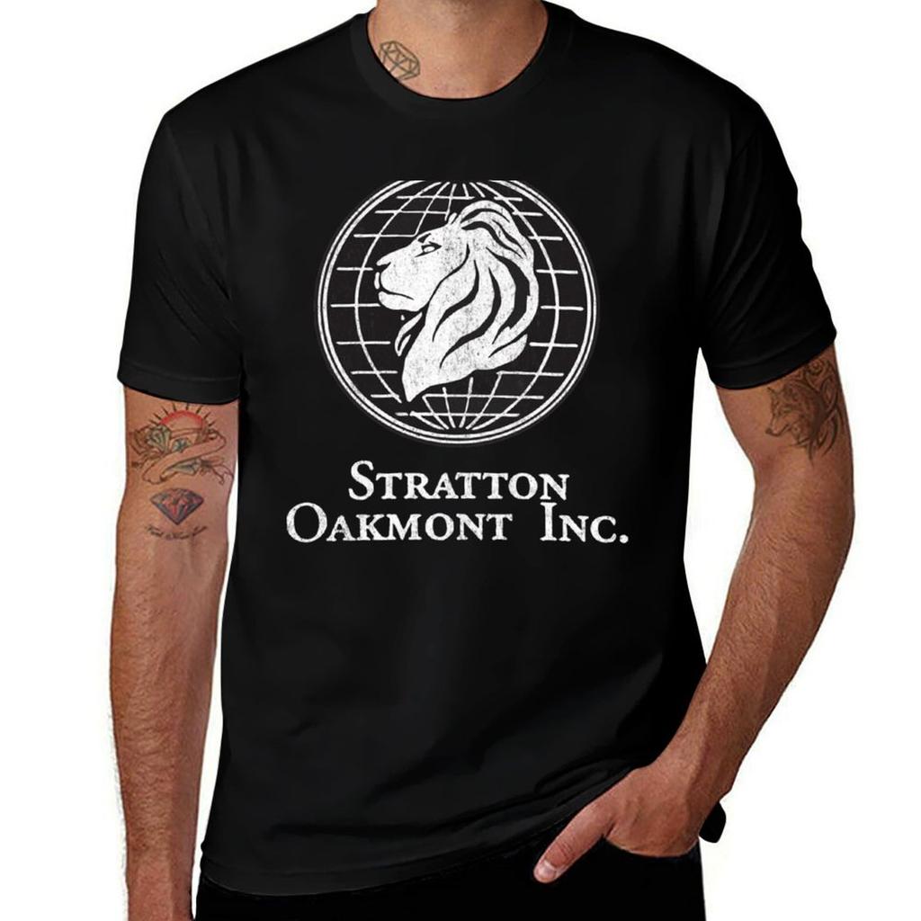 Stratton Oakmont Vintage Logo Tshirt Tshirt Sports Fans Clothing Graphic T Shirts Customizeds Plain Black T Shirts Unisex