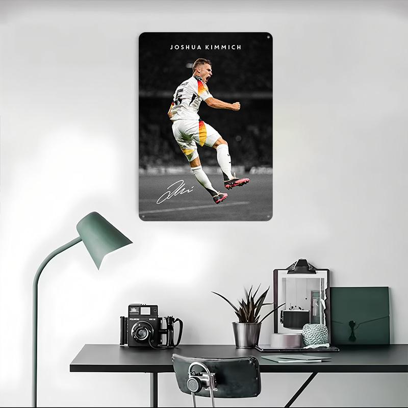 Joshua Kimmich Plåtposter Anpassad Väggkonst Vintage Metallskyltar Retro Tennplatta för Sovrumsinredning Spelhus Hem