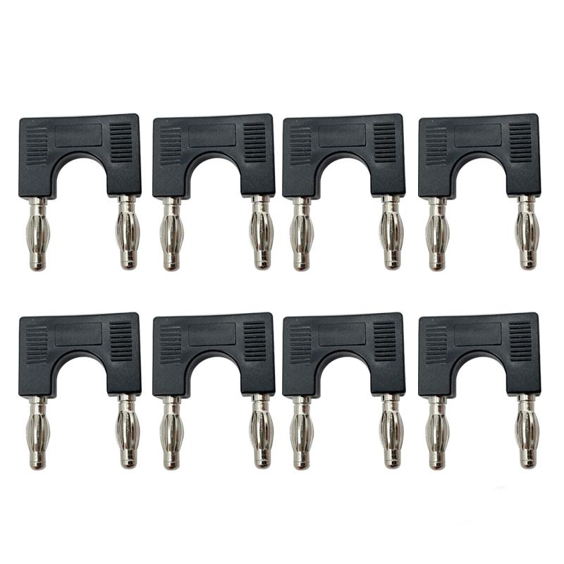 8pcs 4mm Banana Plug Electrical Connector Short-circuit Plug Terminal Couple Adapter J.20004