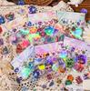 30 Pcs INS Cartoon Gemstone Sticker Pack Scrapbooking Material DIY Decorative Diary Album Aesthetic Stationery Labels Stickers