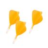 CUESOUL ROSTAK57 T19 Series Integrated Shaft Kite Shape Set of 3 Two-Tone Dual-Material Flights, Series, (Orange) CS-AK57FZ10S
