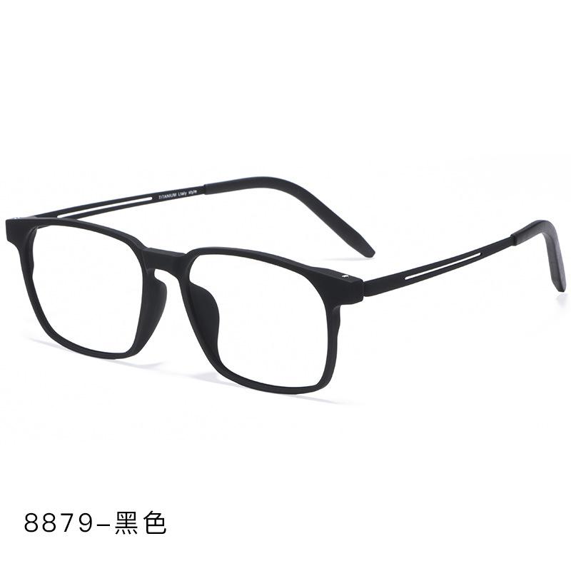 

Оправа очков Reven Jate для мужчин 8878, гибкие ножки из титана с пластиковой оправой TR90 для очков по рецепту Single Version&1.56&None чёрный
