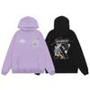 Angel Wings Letter Print Hoodie Men Women Loose Street Hip Hop Pullover Winter