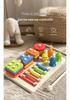 Magnetic Fishing & Shape Matching Piano: 3-in-1 Early Education Toy for Kids
