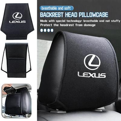 Car Headrest Cover Universal Interior Accessories Fit For IS350 ES350 IS250 IS460 IS220h IS300 LX570 UX250h