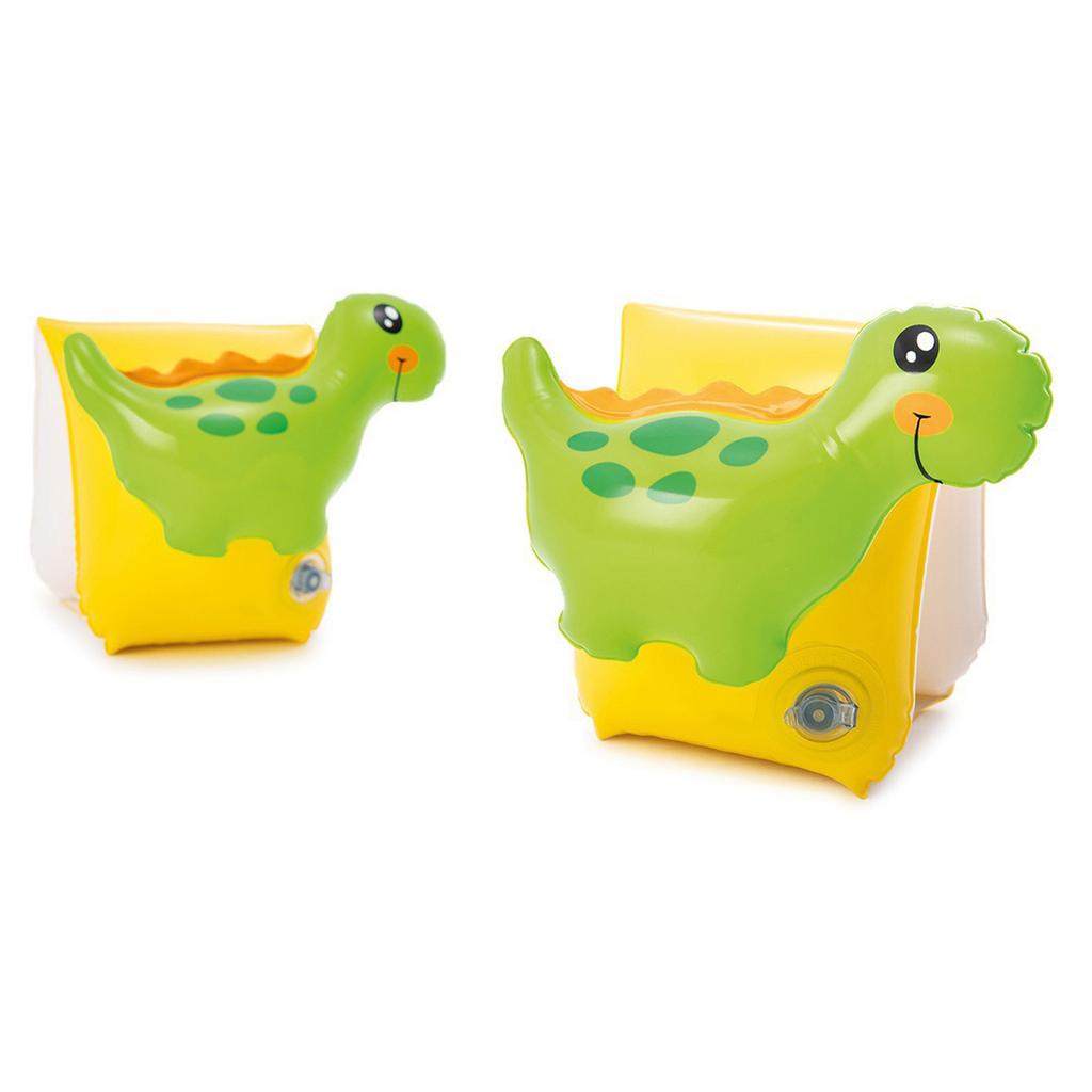 2 PCS Children Swimming Arm Rings Dinosaur Shape Inflatable Float Arm Circle Baby Swimming Training Tools