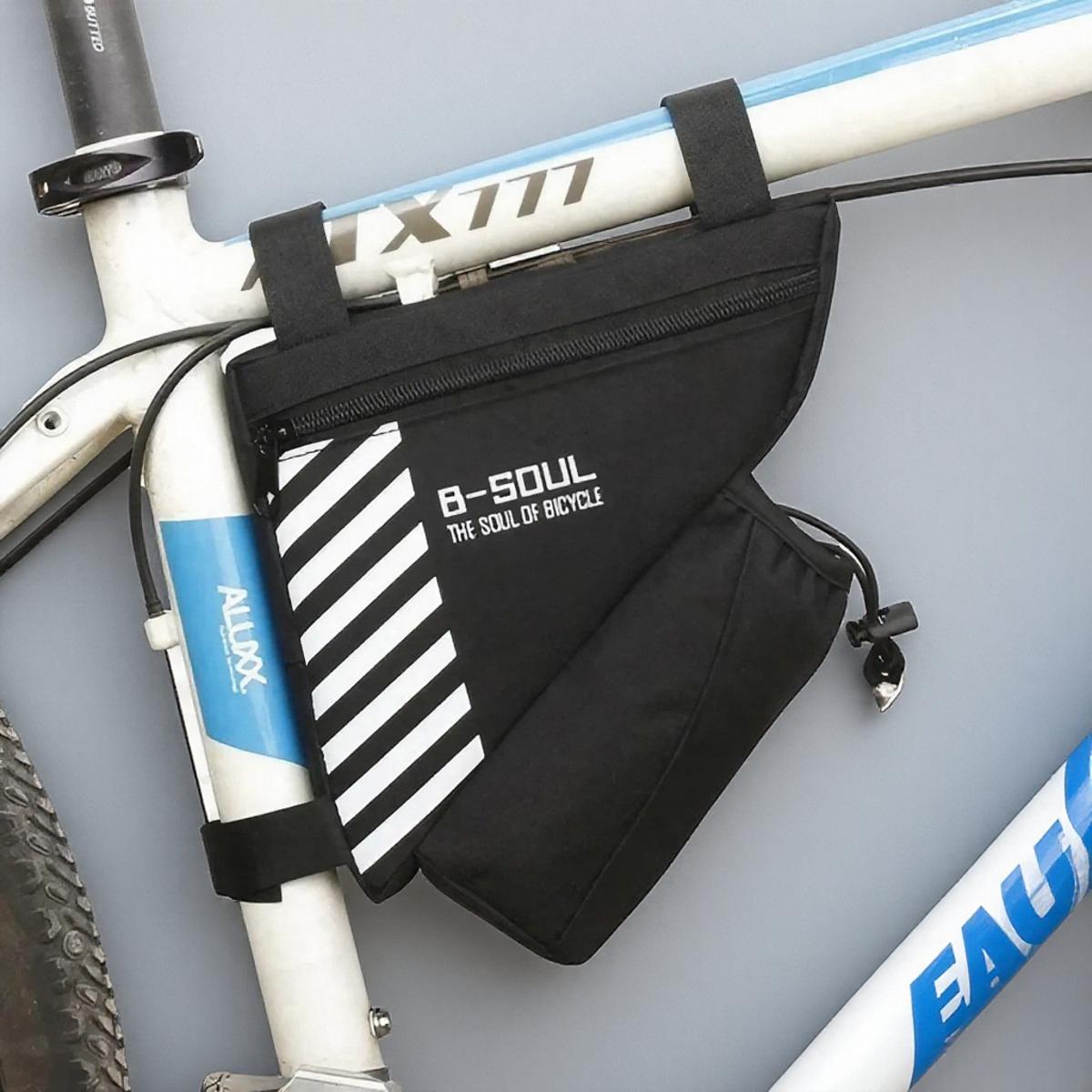 

Waterproof Triangle Bike Bag Cycling Front Frame Pouch Bicycle Accessories for Outdoor Sports чёрный