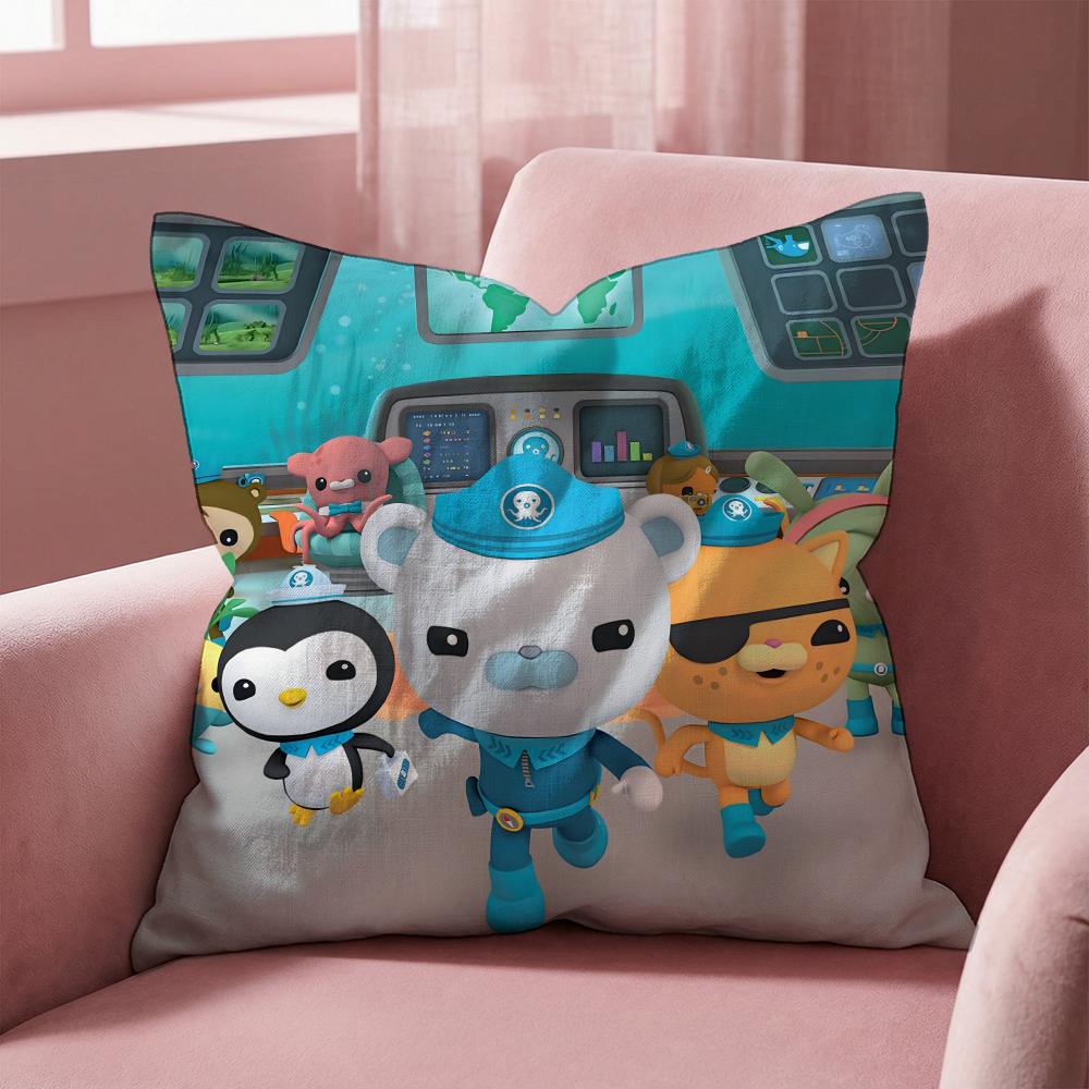 The O-Octonauts Cushion Cover Multi-Scene Pillow Cover for Home & Car - Reversible, Soft & Durable for Daily Use