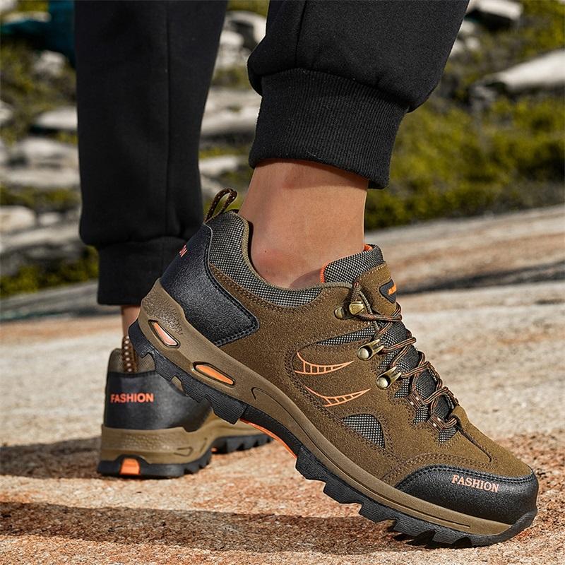 Spring/Autumn Outdoor Hiking Shoes Men Breathable Casual Sneakers Mountain Shoes Tracking Climbing Trail Treking Big Size 47