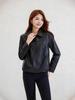 Stylish Women's Genuine Leather Jacket - Slimming Autumn Short Coat for Versatile Fashion