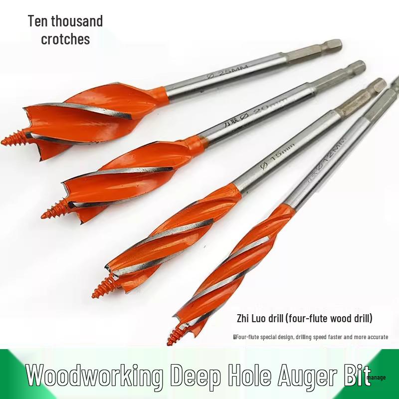 

Wanlian Hex Shank Four-Flute Woodworking Step Drill for MDF and Particleboard 16mm Drill [1 Piece]