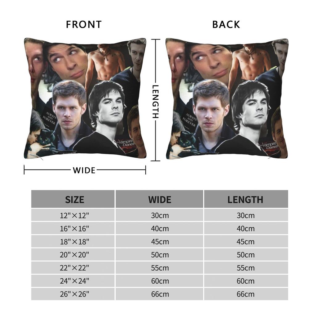 The Vampire Diaries Pillow Cover Vintage Pillow Case For Wedding Party Home Decor Comfy Pillowcases Gift