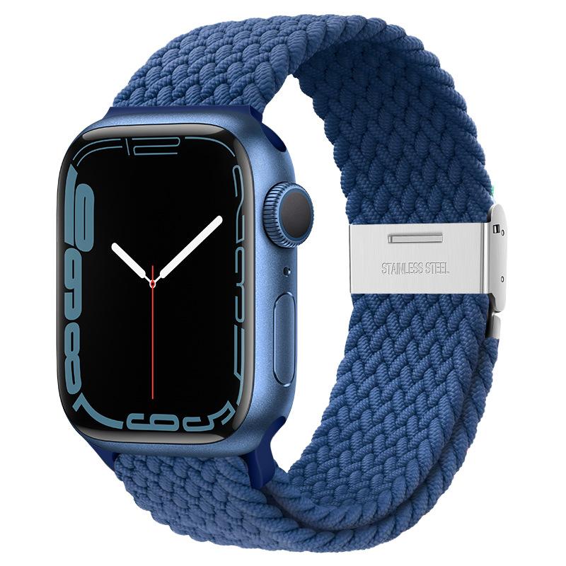 Braided Solo Loop Strap For Apple Watch Band 44mm 40mm 45mm 41mm 46mm 49mm Correa Bracelet iWatch Series Se 8 9 Ultra 2 3 10 11