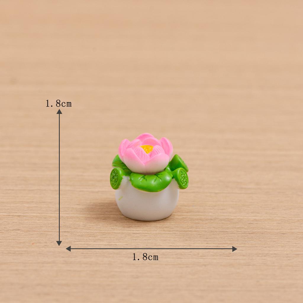 Micro Landscape Decoration Simulation Flower Fake Flower Succulent Plant Pot Resin Crafts Doll House Desktop Mini Decoration