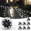 Solar Ground Spotlight Geo Lights,Outdoor Landscape Lights,LED Rotating Disc Lights,Garden Lawn Lighting,Floor Lamp, Pathway Yard Walkway Patio Lawn