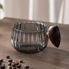 200ml Stripe Heat-resistant High Boron Silicon Glass Coffee Mug With Wooden Handle Ice American Latte Cup Breakfast Milk Tea Cup