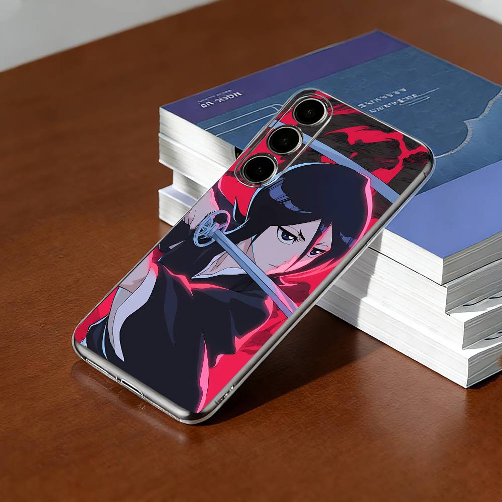 B-Bleachs K-Kurosaki-i Rukia Phone Case For SamsungA10,12,20,21S,30,31,40,50,51,52,70,71 Transparent Cover Samsung a714g