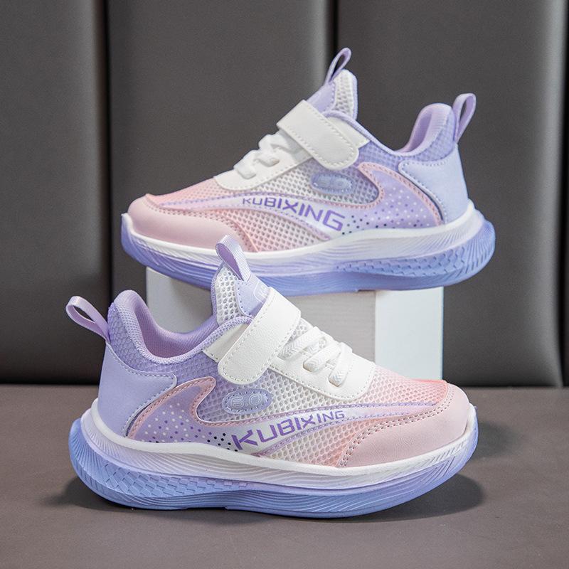 Little girl sneakers mesh Korean version of children's running shoes breathable dad shoes spring and summer new boys and girls shoes
