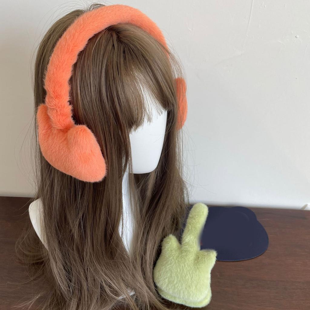 Plush EarMuffs for Women and Kids Thick Ear Warmer Furry Headband for Winter Christmas New Year Gifts