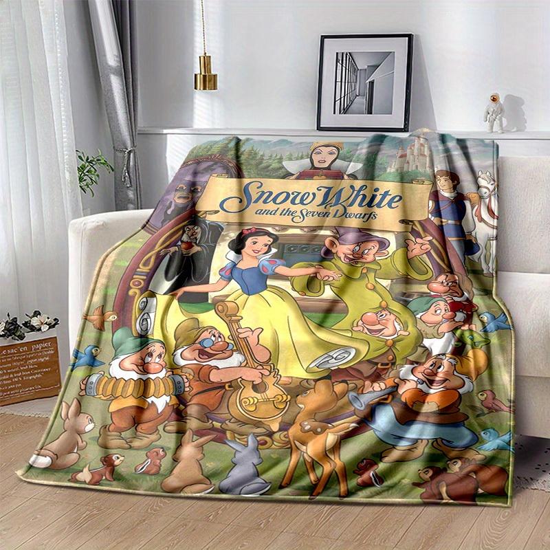 

1pc, Snow White and the Seven Dwarfs Home Decor Blanket, Flannel Throw for Bedroom, Living Room, Travel, Camping 80x120cm