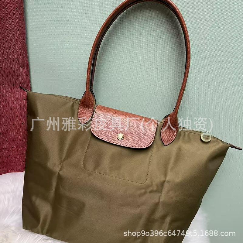 High Quality Dragon Inlaid Bag Week Commemorative Embroidered Dumpling Bag Nylon Handbag Large Capacity Shoulder Tote Bag
