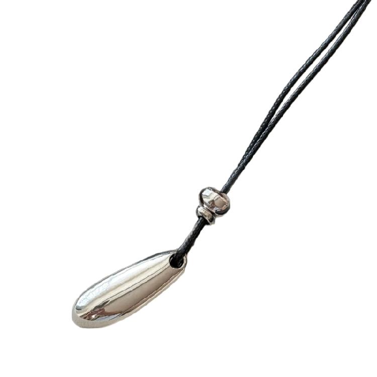 Lightweight Everyday Water Drop Pendant Necklace Comfortable Neckchain Thoughtful Gift For Loved People