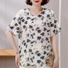 4XL-8XL Übergröße Elegante Blusen für Damen Sommerkleidung Übergroße Oberteile Frau Lässige Kurzarmhemden