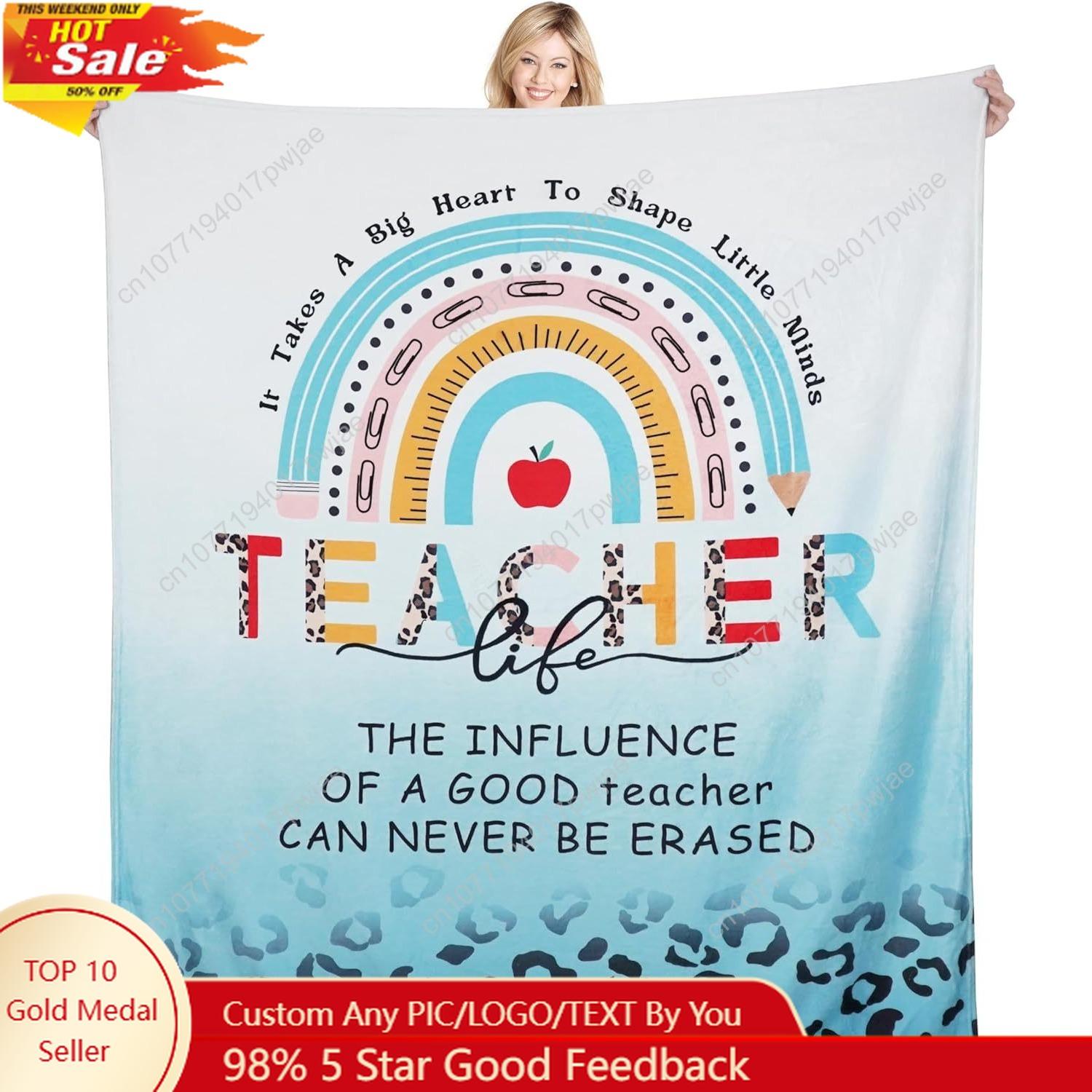 Teacher Gifts Teacher Blanket Teacher Appreciation Gifts for Teacher s Day Graduation Retirement Thanksgiving Custom blankets 75X95CM