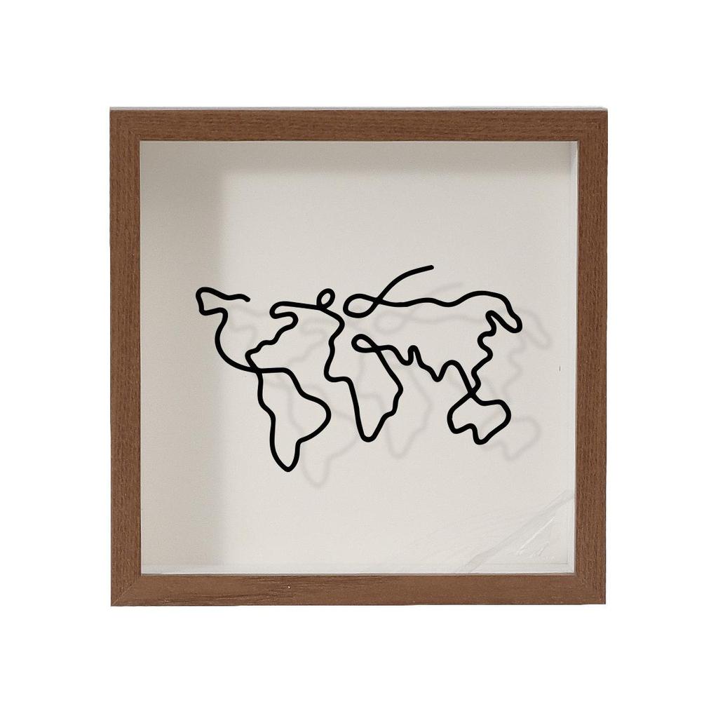 Ticket and Memory Box Frame: Store Tickets, Photos, Maps, or Use As Piggy Bank