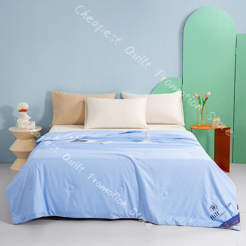 Class A Ice Cream Cool Summer Quilt Air-Conditioned Quilt Core Washable Thin Blanket Ice Silk Cool Fabric Breathable Blanket