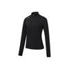 SAUCONY Soul Binzhou Series Stand Collar Fashion Pullover Versatile Long Sleeve T-Shirt Unisex Tops SA1250SW91T-BK001