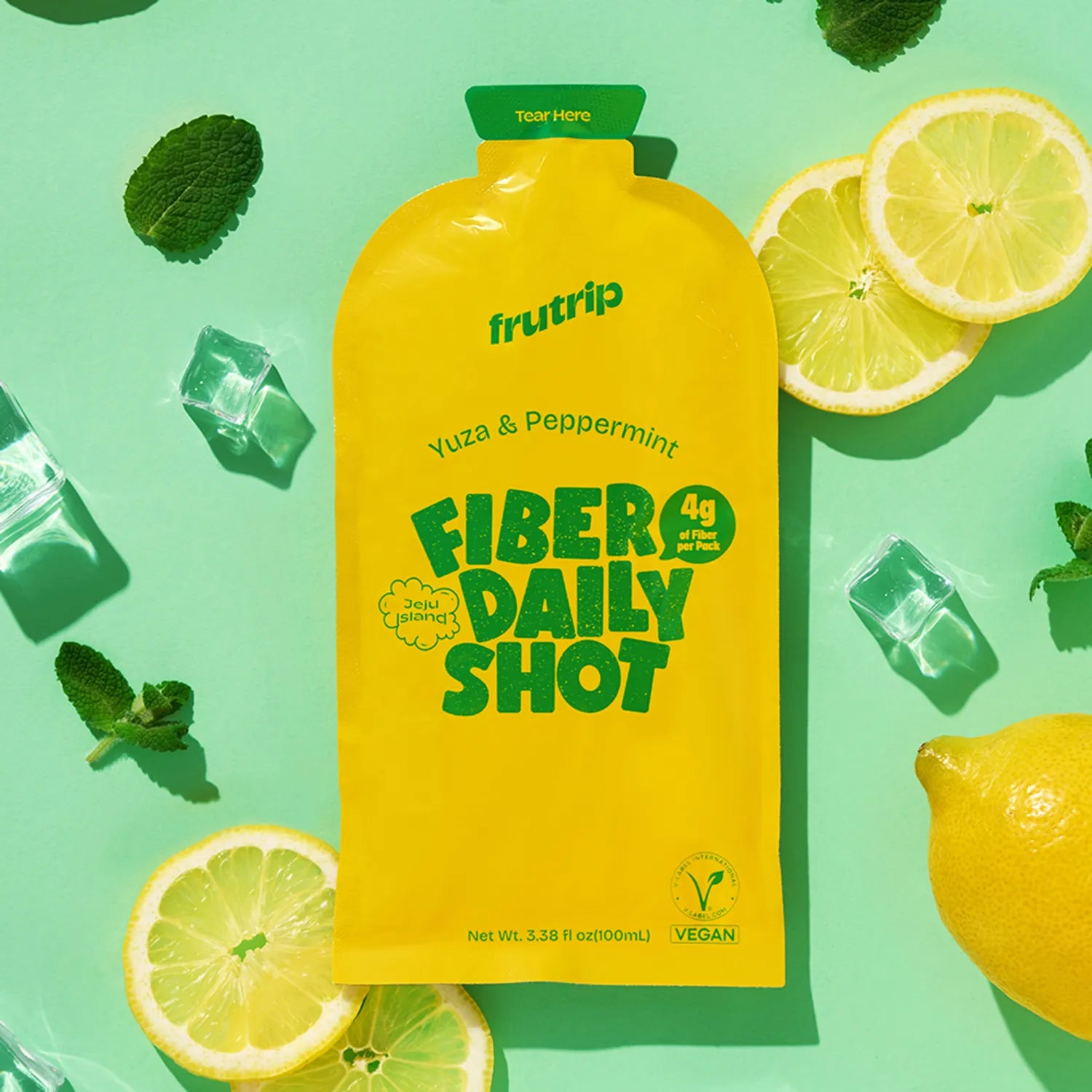 Frutrip Vegan Shot #Fiber Daily Yuja Mint 100ml 3ea Yuja Mint 100ml 3ea