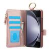 Wallet Case for Samsung Galaxy Z Fold 7, Zipper Card Holder with RFID Blocking, Flip Folio Book Shockproof Protective Cover