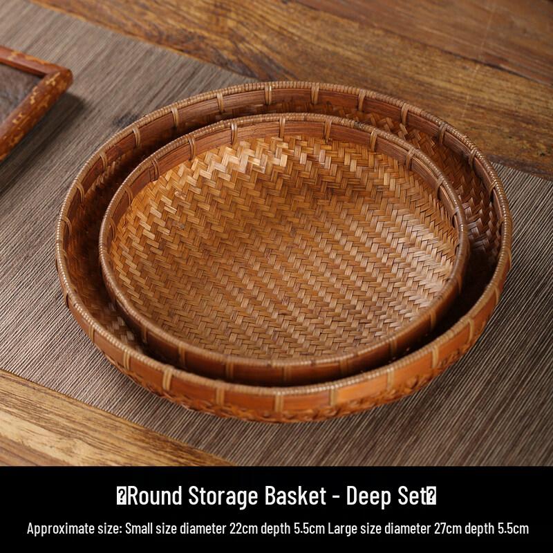 Yuzhuxun Handmade Bamboo Lacquer Fruit Basket