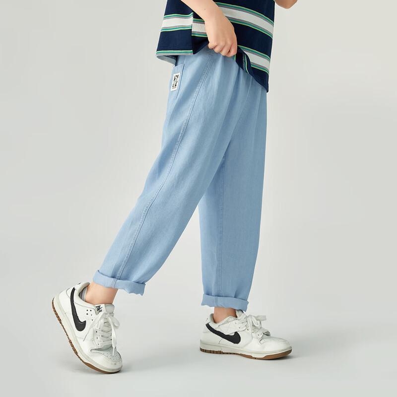 Boys' Summer Tencel Denim Straight Leg Casual Pants