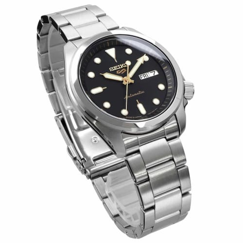 Seiko 5 Sports Automatische Mechanische Uhr, Limitierte Edition, Herren, Hergestellt in Japan, SRPE57, Schwarz