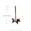 3D Trendy Designer PU Leather Rocking Horse Keychain Pony Horse Pendant Decoration For Ladies Bag Keyring Charm Accessories