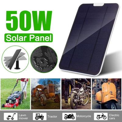 50 W Micro wasserdichtes Solarpanel für Überwachungskameras, Solarstrom-Ladegerät für den Außenbereich mit 3 m/10 Fuß 5 V USB-Ladekabel