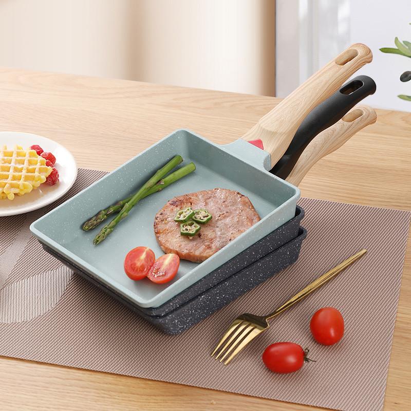 20*16cm Non-Stick Tamagoyaki Frying Pan Japanese Omelettes Pancake Maker Saucepan Skillet Cooking Pots Cookware for Kitchen