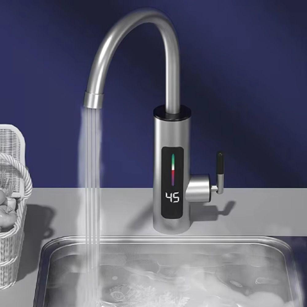 Instant Type Electric Faucet Stainless Steel Faucet Heater Easy to Use Water Heaters  Toilet