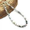 8mm Natural Tree Agate B Gemstone Round Beads Jewelry Handmade Beads Adjustable Necklace 17-21" For Birthday 8BN-23