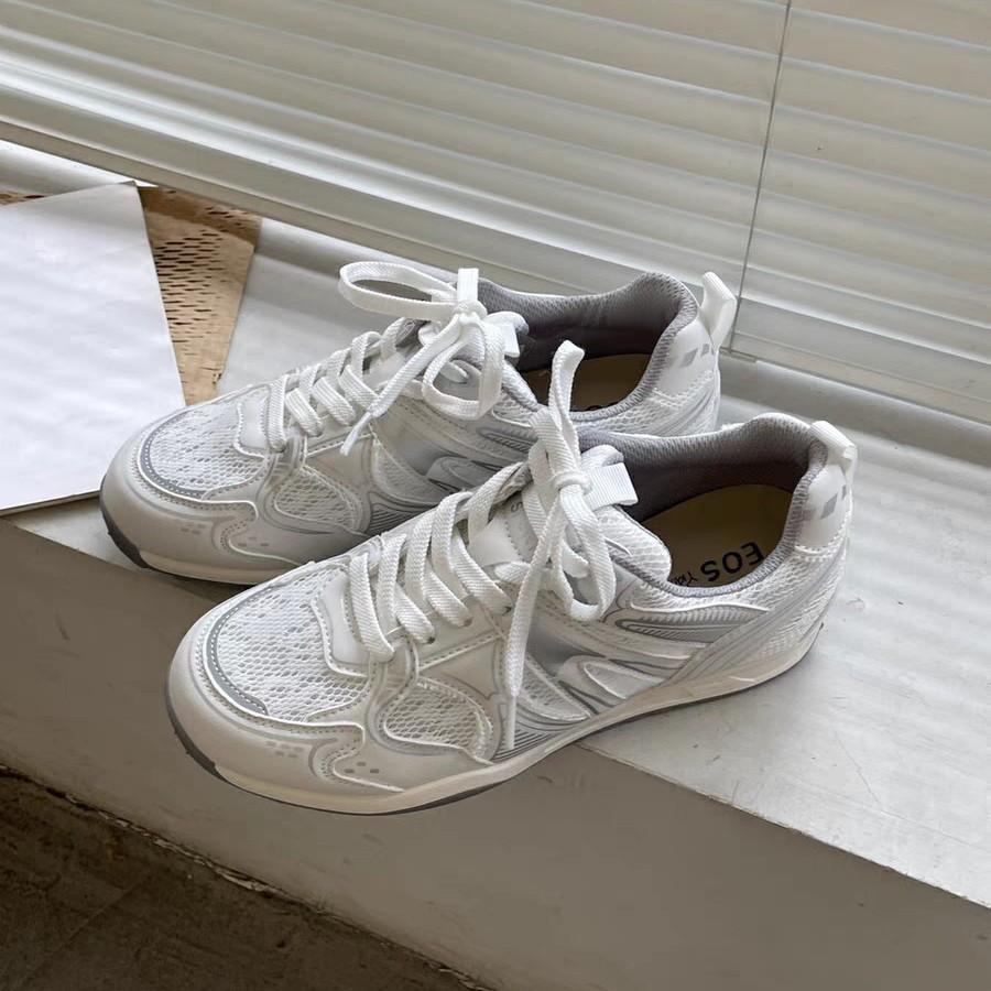 Fashion Jogging Dad Shoes for Women 2025 Summer New Thick-soled Breathable Net Lightweight and Versatile Casual Sports Shoes for Women