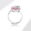 Luxury Zircon Heart Irregular Index Ring For Women Fashionable Versatile High End Jewelry Accessory