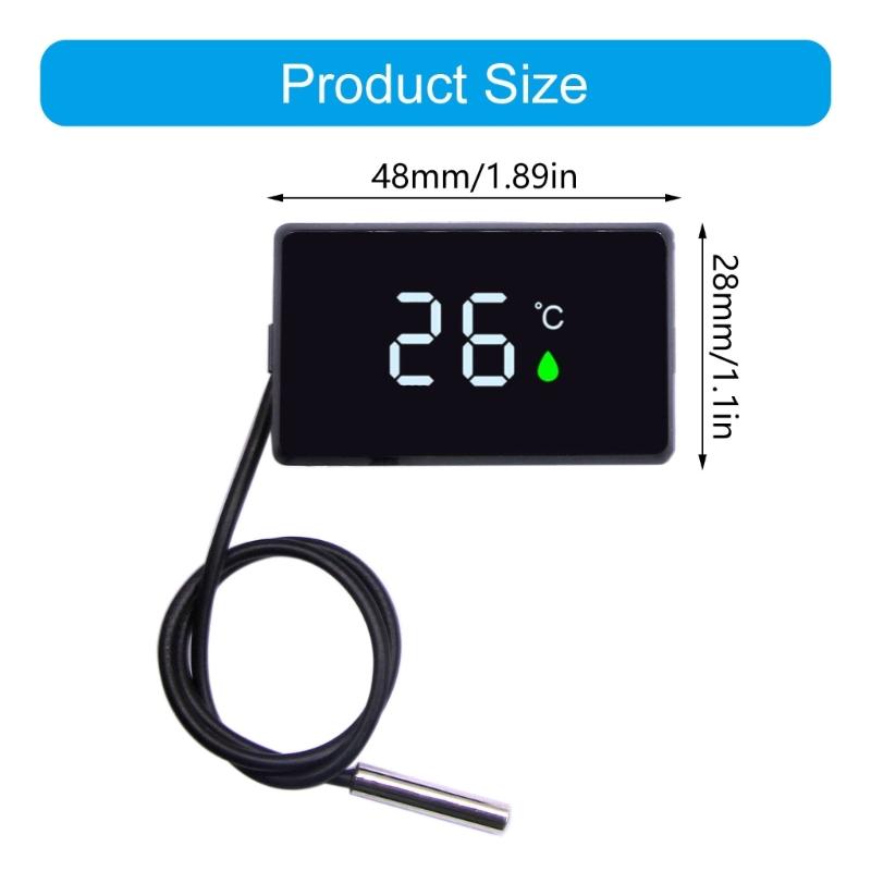 Wasserdichte Outdoor-Thermometer mit empfindlicher Anzeige und großem LED-Bildschirm, ideal zur Messung von Bade- und Pooltemperaturen