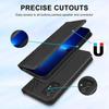 Coque de protection - Samsung - Galaxy S20 FE - Cuir PU Noir - 2 Verres Trempés - Fermeture Magnétique