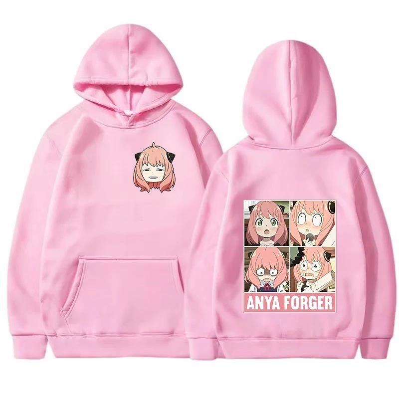 Harajuku Anime Spy X Family Plus Size Men's Hoodie Brand Hoody Y2K Clothes Vintage Fashion Long Sleeve Pullovers