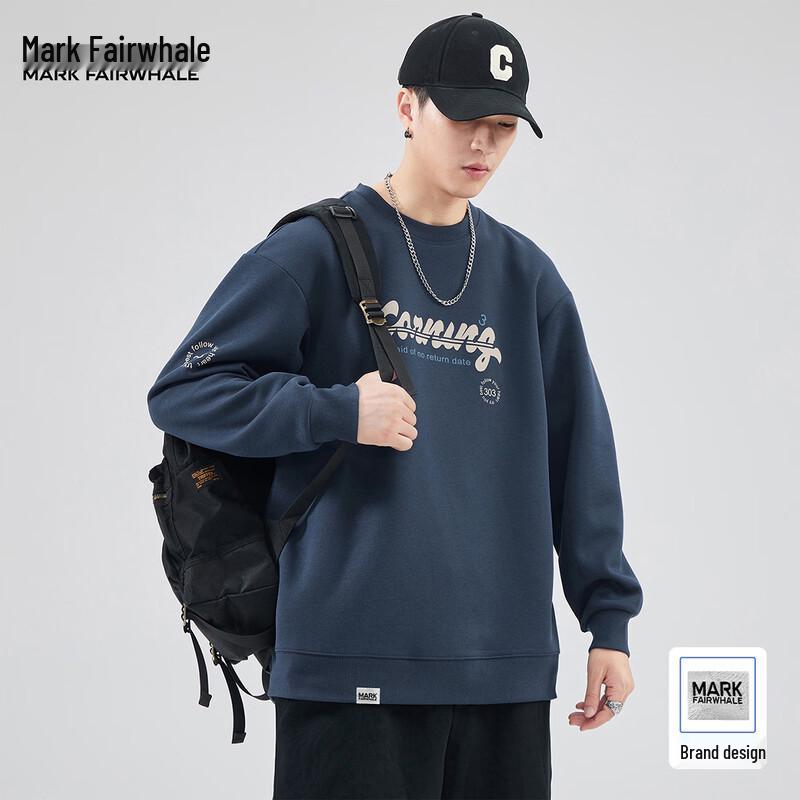 

Mark Fairwhale Men s Casual Letter Print Sweatshirt 3XL