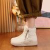 Bavlněné boty dámské zimní sametové 2025 zimní nové kožešinové boty s tlustou podrážkou integrované sněhule běžné protiskluzové zesílené teplé boty