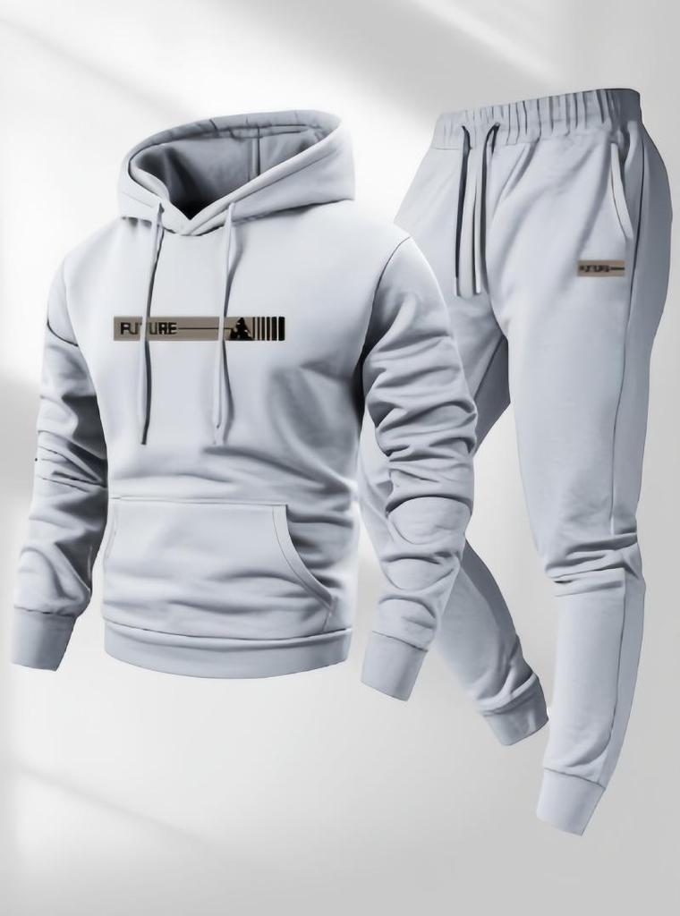 European Style Unisex Hoodie & Drawstring Sports Suit