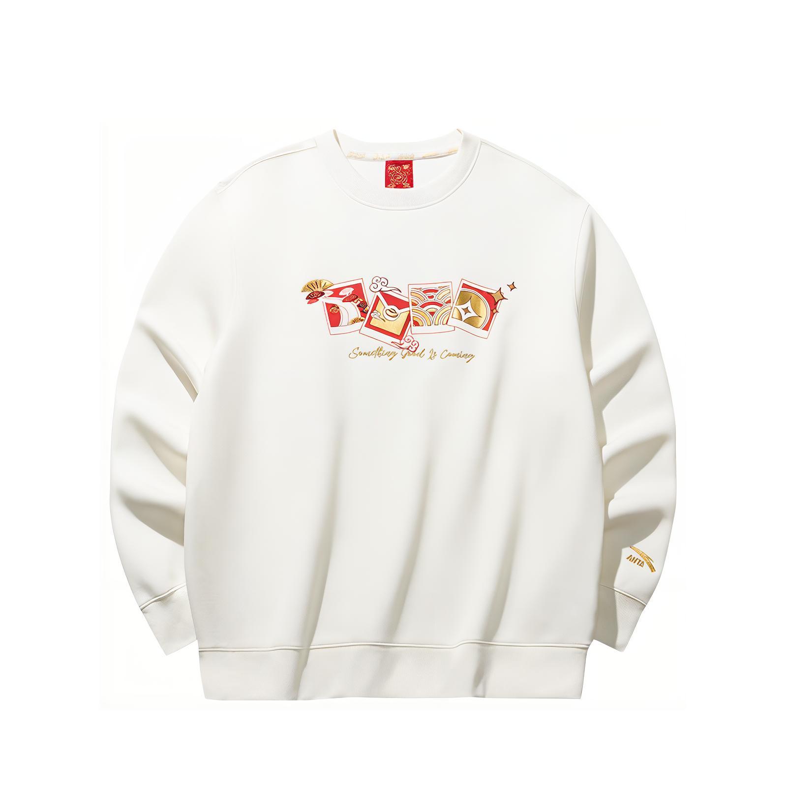Anta Sweatshirt Men s Ivory White 152518703S-1 L